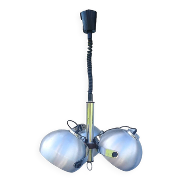 Suspension Lustre Space Age 1970 Eyeball Massive Art Belgium brushed aluminium