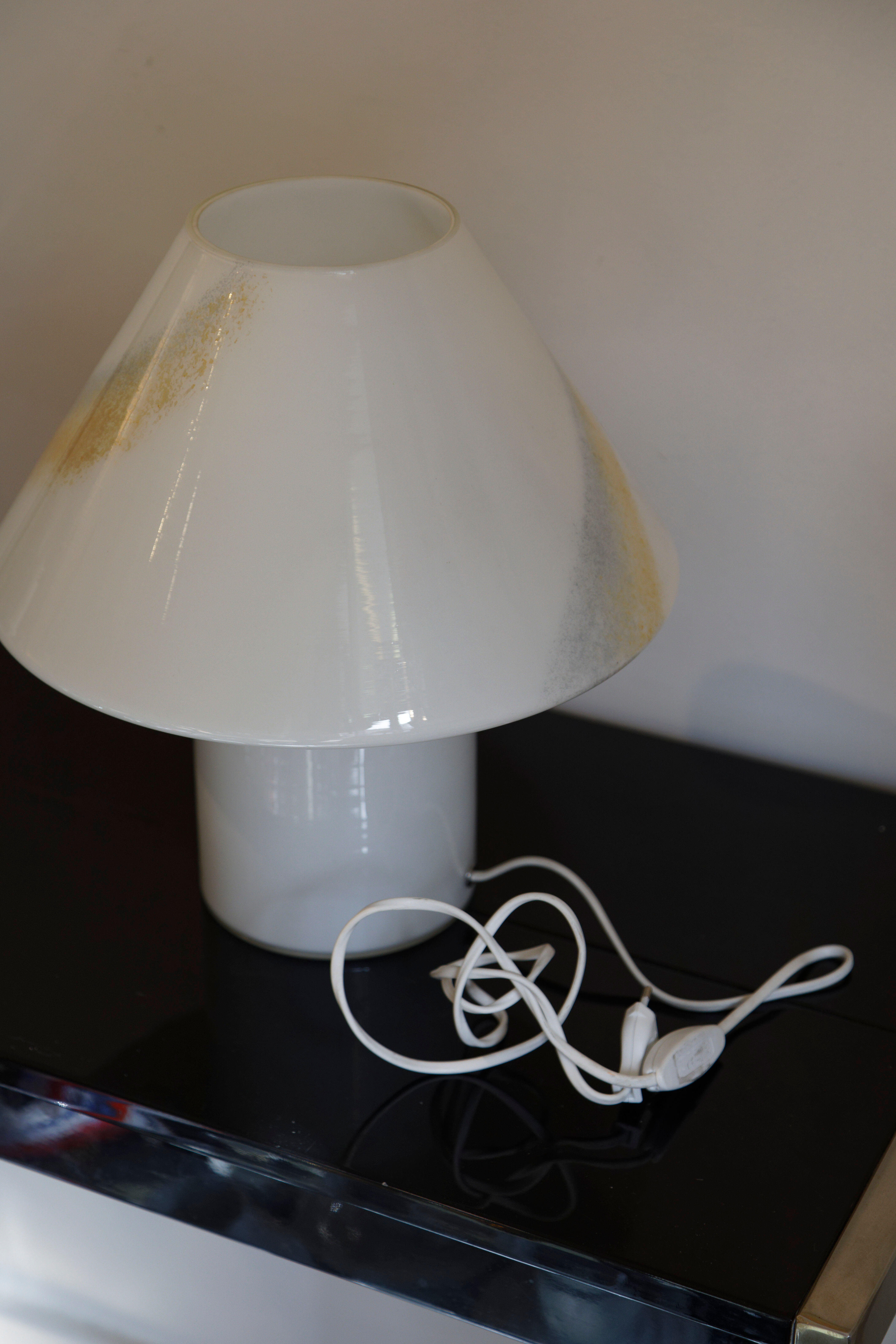 Lampe champignon verre Murano Italie 70