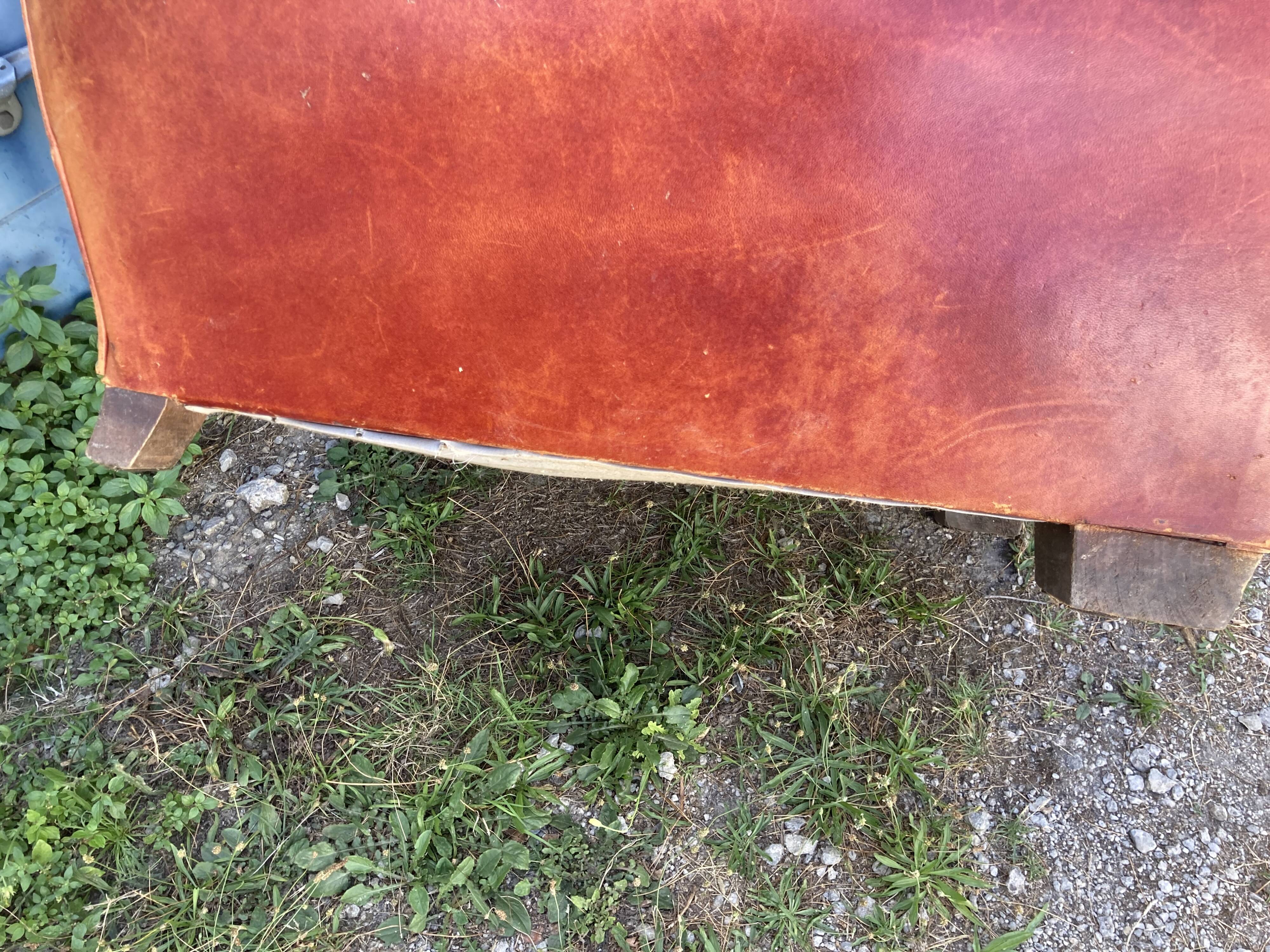 Pair of vintage club armchairs