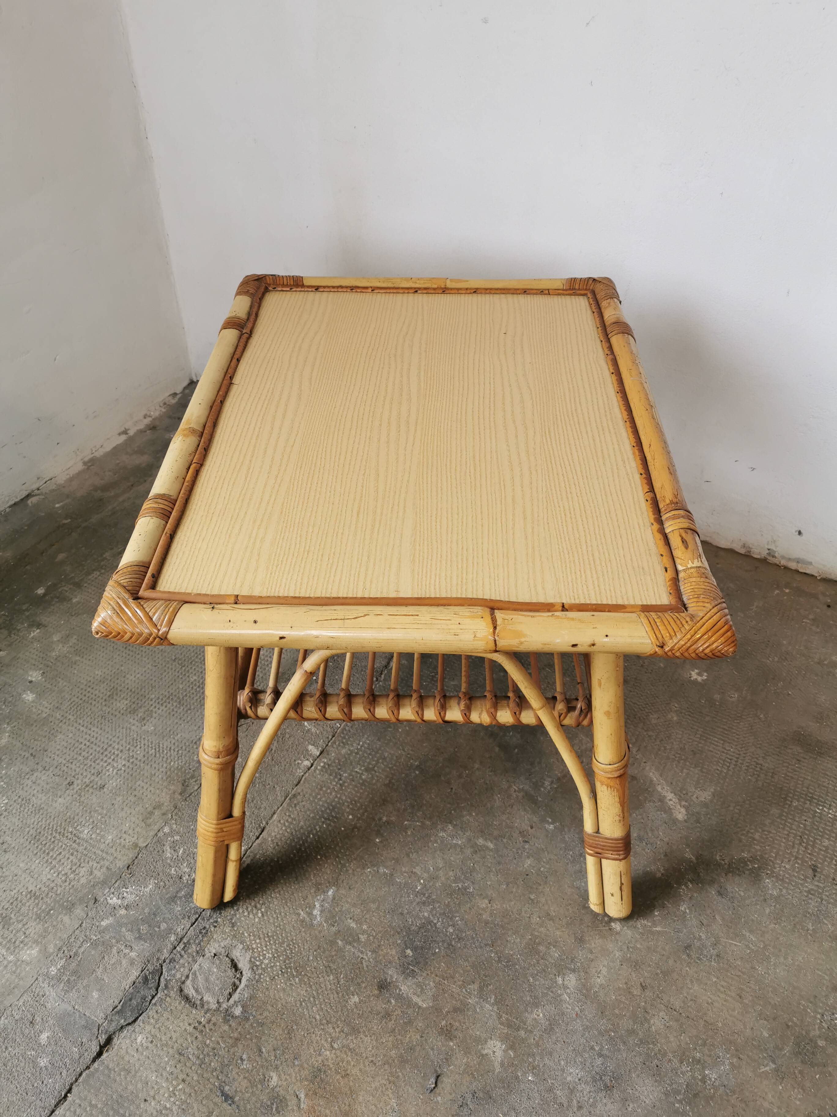 Rattan coffee table