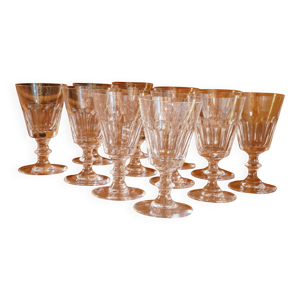 Ensemble de 12 verres - cristal