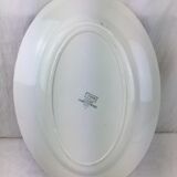 Old oval shaped dish made in france Digoin Sarreguemines model *rené*