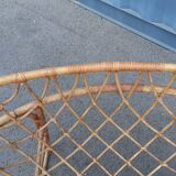 Berceau en rotin ancien vintage