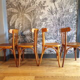 Suite 4 bistro chairs in curved wood