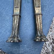 2 ornements pour meuble en bronze Art Nouveau