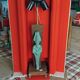 Lampe égyptienne osiris  bronze teck vintage  avec ecrin