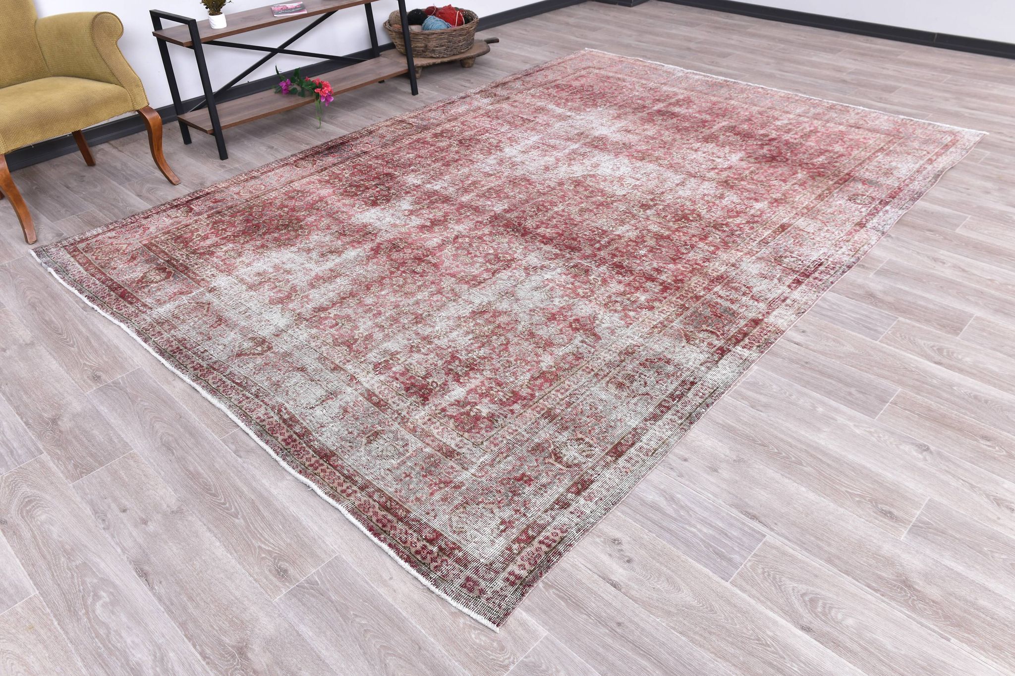 8x11 Red & Burgundy Persian Rug 235x328Cm SK 240833