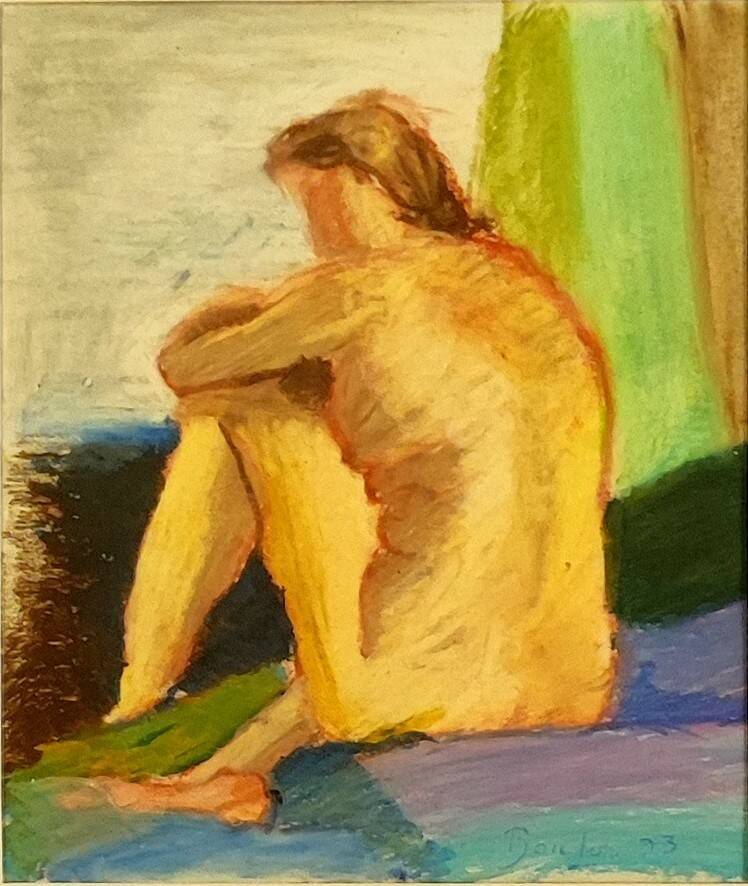 "Blueberry hill" Pastel sur papier encadré, signé. 1993