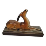 Large Ceramic Antelope Statuette