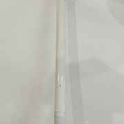Vintage 70s pendant lamp in white opaline glass, 20 cm globe, chrome, light