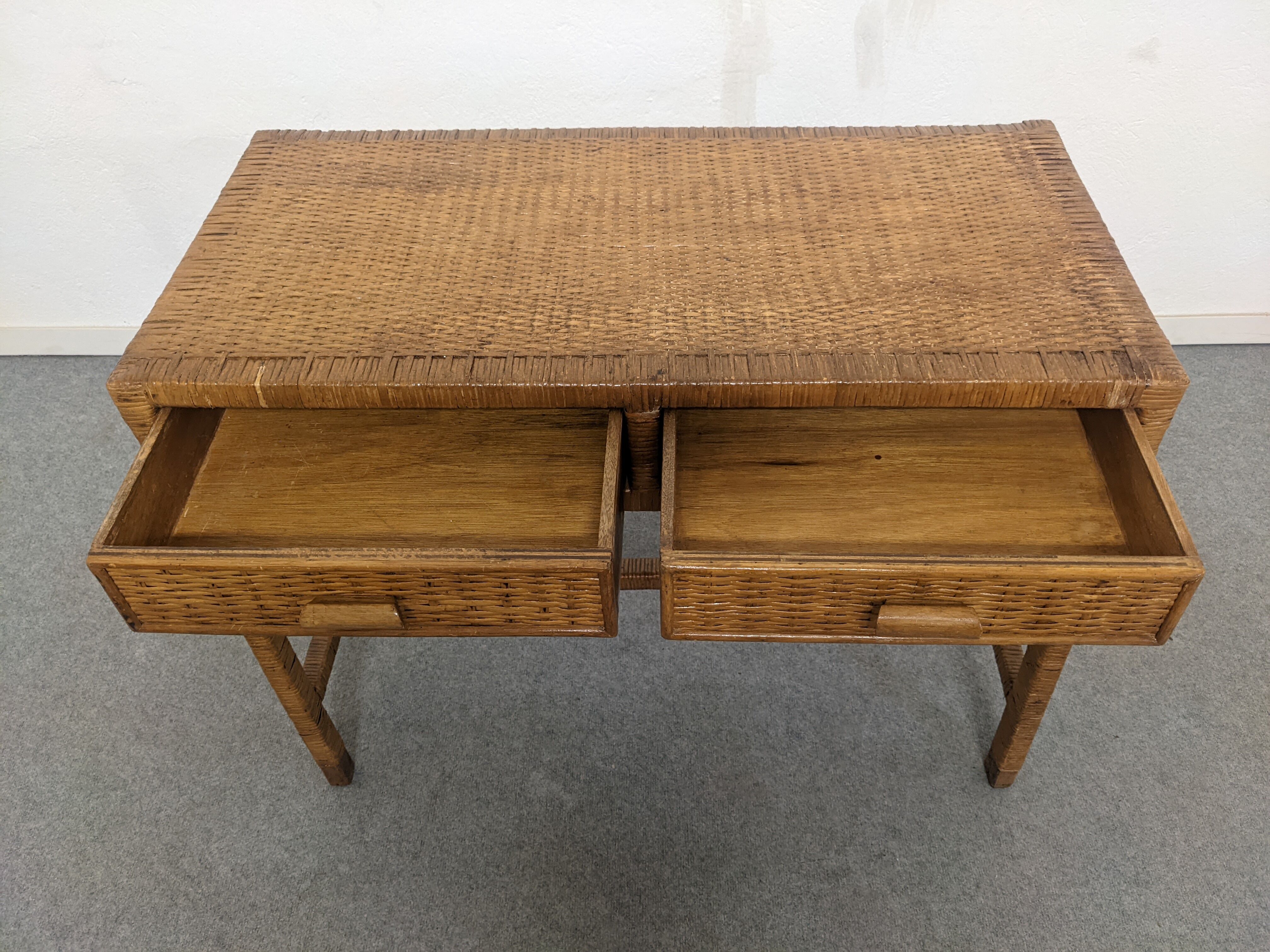 Rattan console from the 50s/60s
