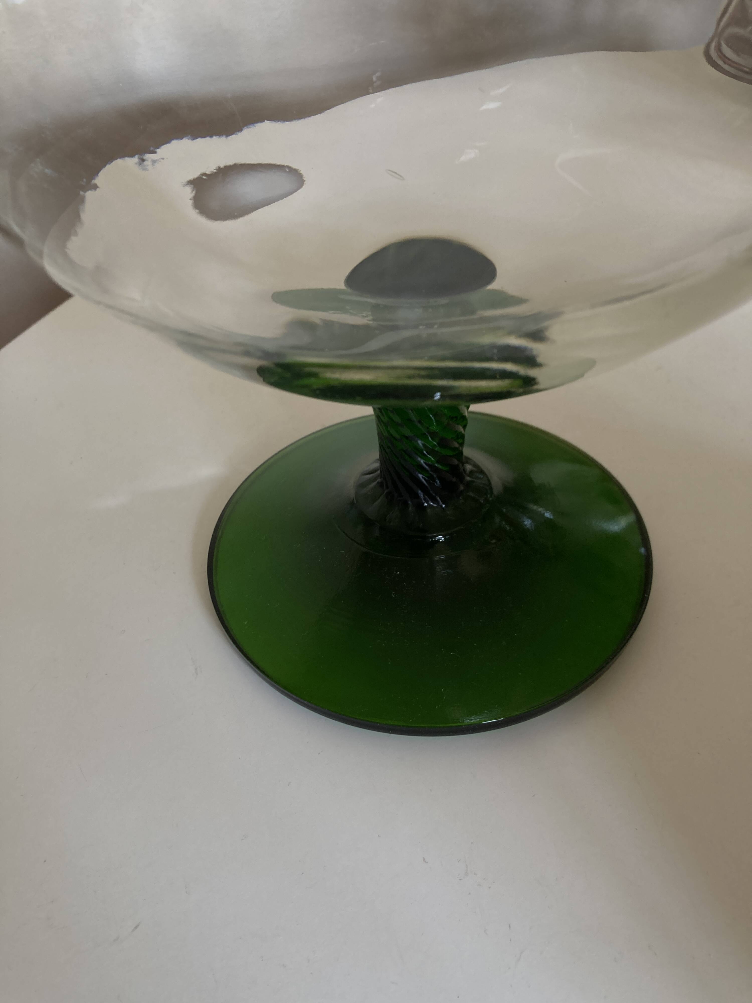 XXXL vase in Empoli glass, Italian work, Italy 1960