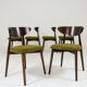 Chaises de salle à manger moderne design vert sauvage