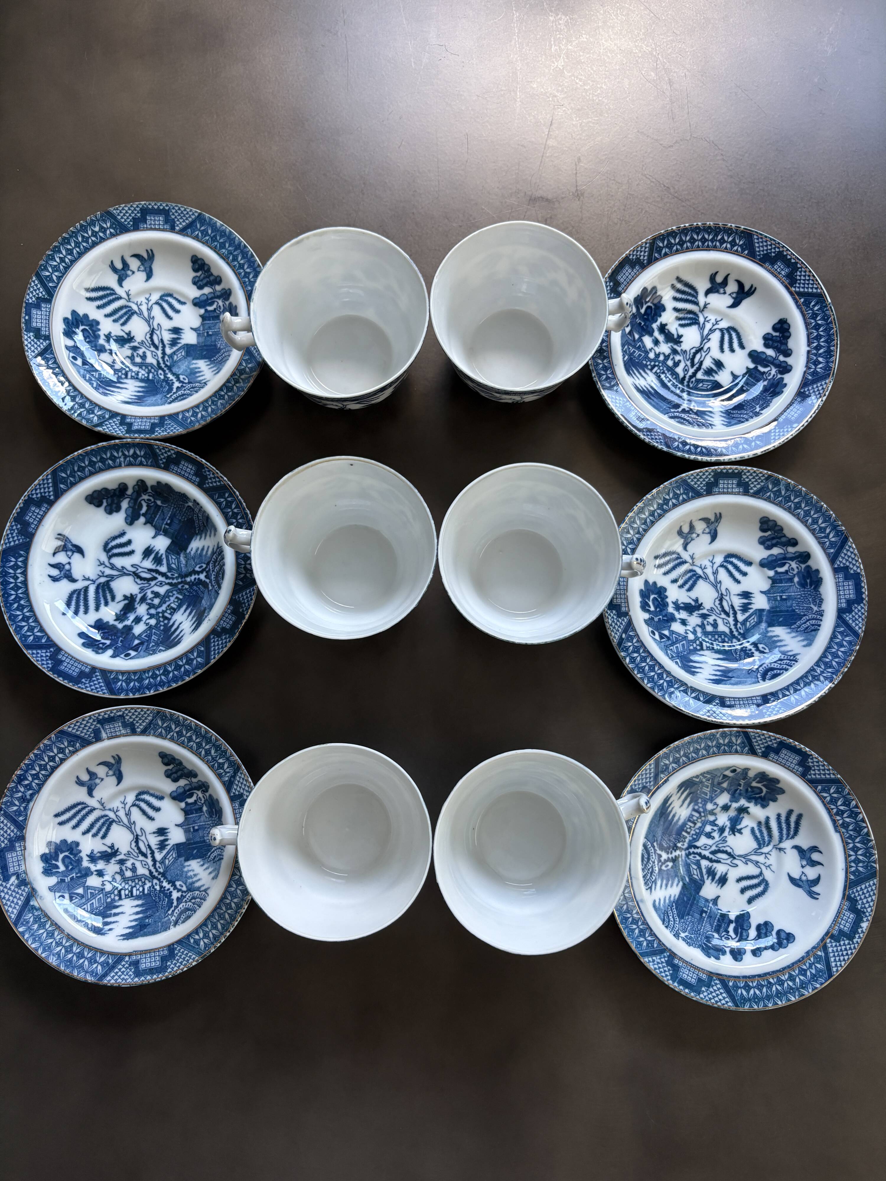 6 Tasses porcelaine de Chine
