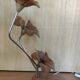 Floral lamp design in wood
