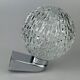 60s 70s wall lamp ball lamp metal chrome & glass space age design