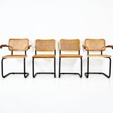 Set of 4 B32 Style Dining Chairs by Marcel Breuer