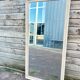 Miroir peint en gris, style Louis Philippe