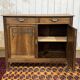 Rustic Art Deco buffet from the 1930s in chestnut wood.