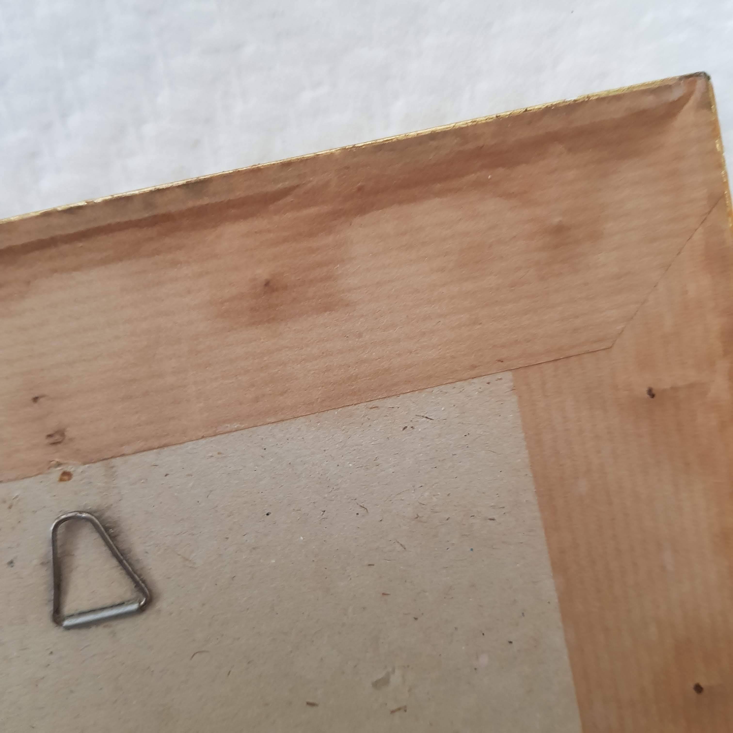 Japanese print on paper drawing of bird and flowers