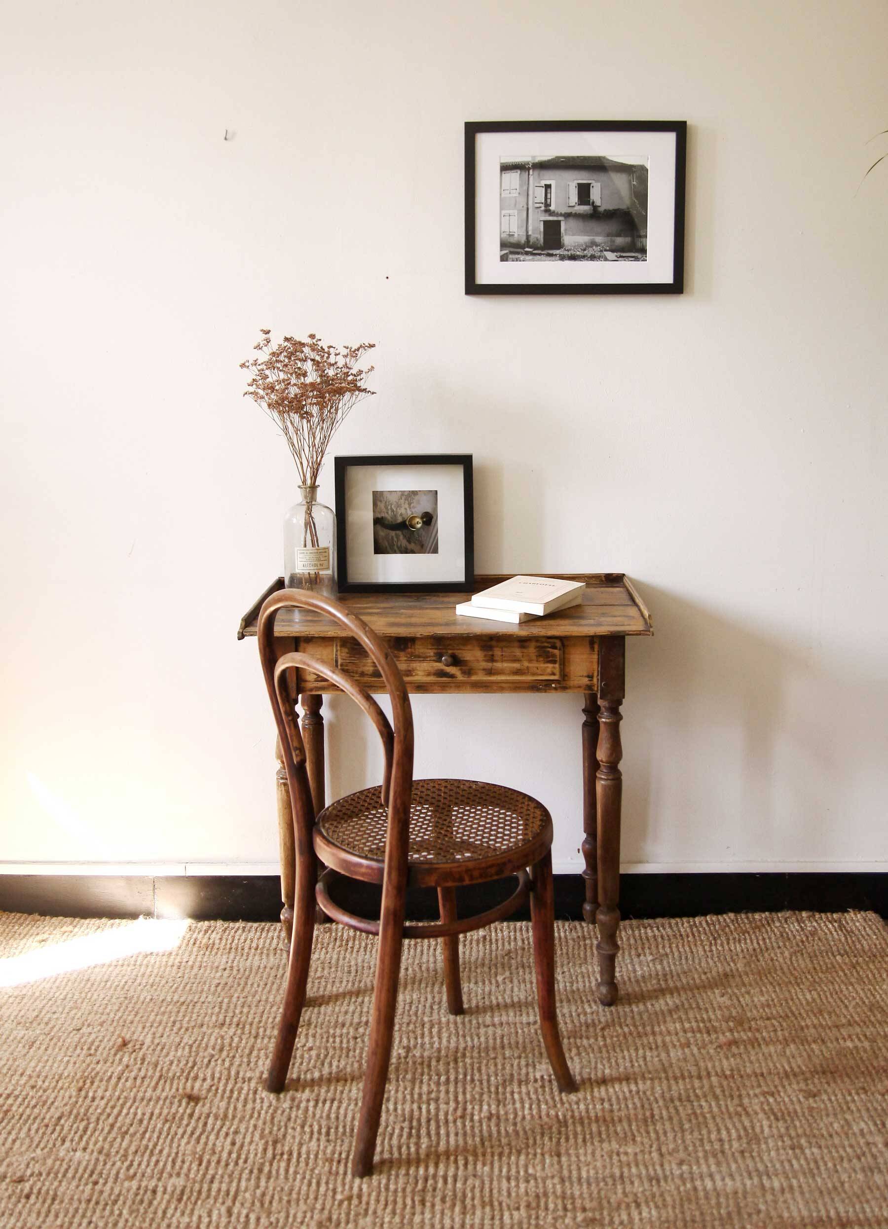Old wooden desk