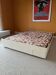 Double bed Series Ozoo, designed by Marc Berthier, white fibreglass, 70s.