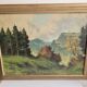Oil Painting on Canvas Mountain Landscape Forest Vosges Signed S Capello