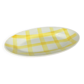 Small Ramekin Moulins des loups, orchies pattern yellow tablecloth, 1950
