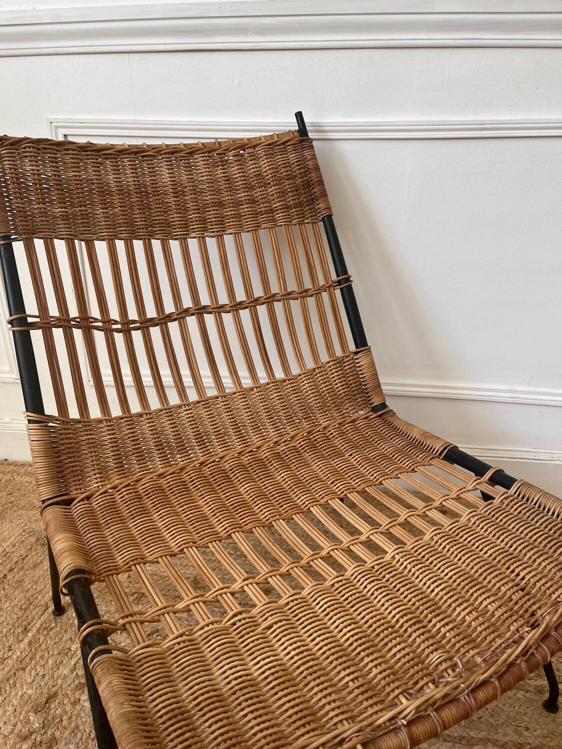 Raoul Guys Airborne rattan and metal armchair