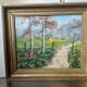 Vintage Landscape oil on canvas With Wooden frame