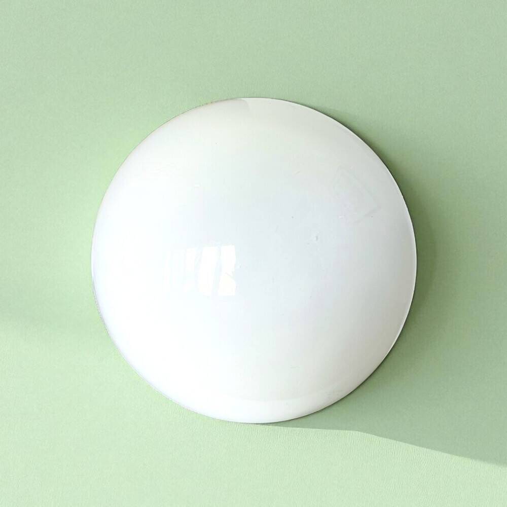 Pair Art Deco white glass wall or ceiling lamps