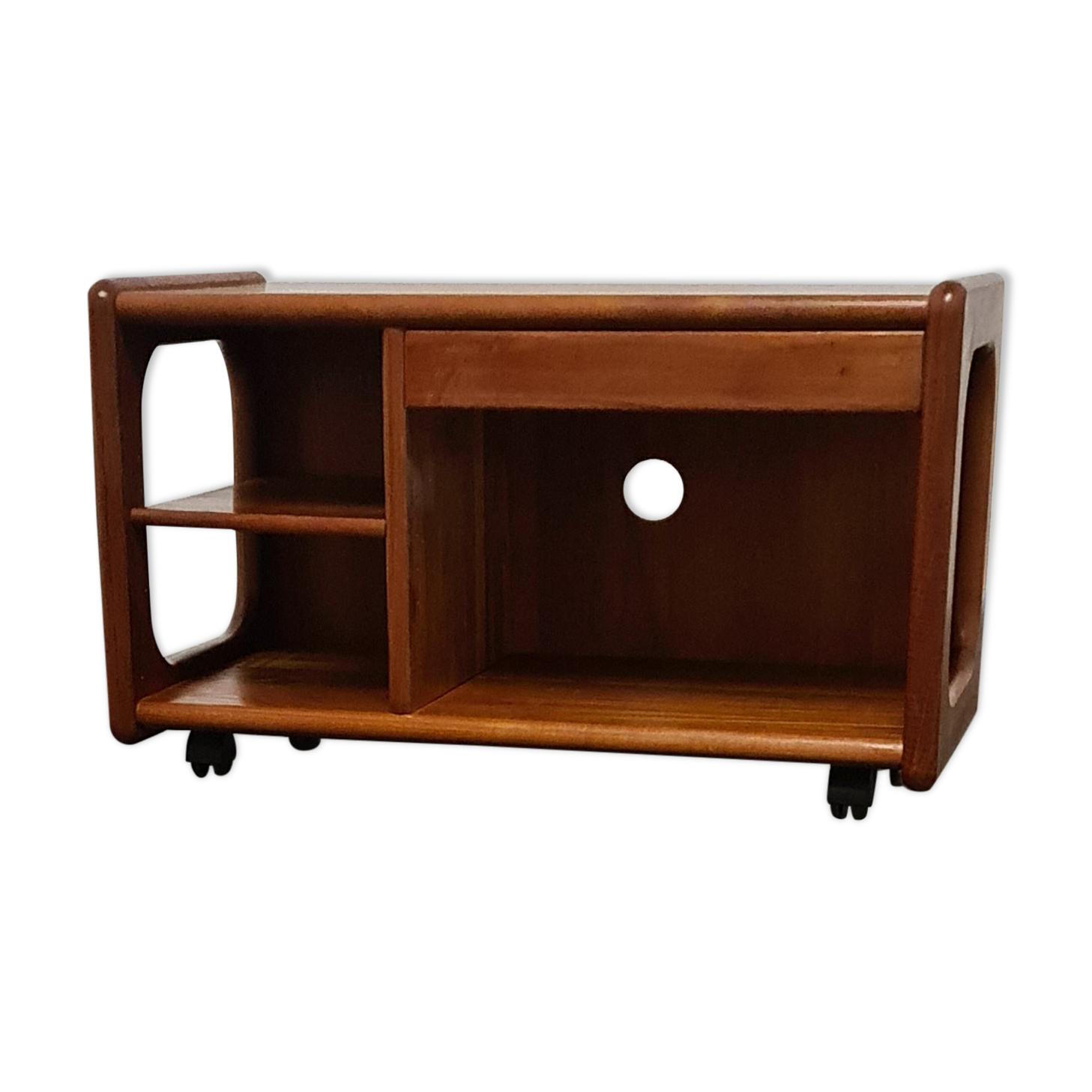 Vintage teak Hi Fi or Tv trolley