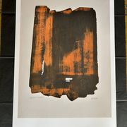 Pierre Soulages - Affiche d'après Eau Forte XVI sur papier - 1961