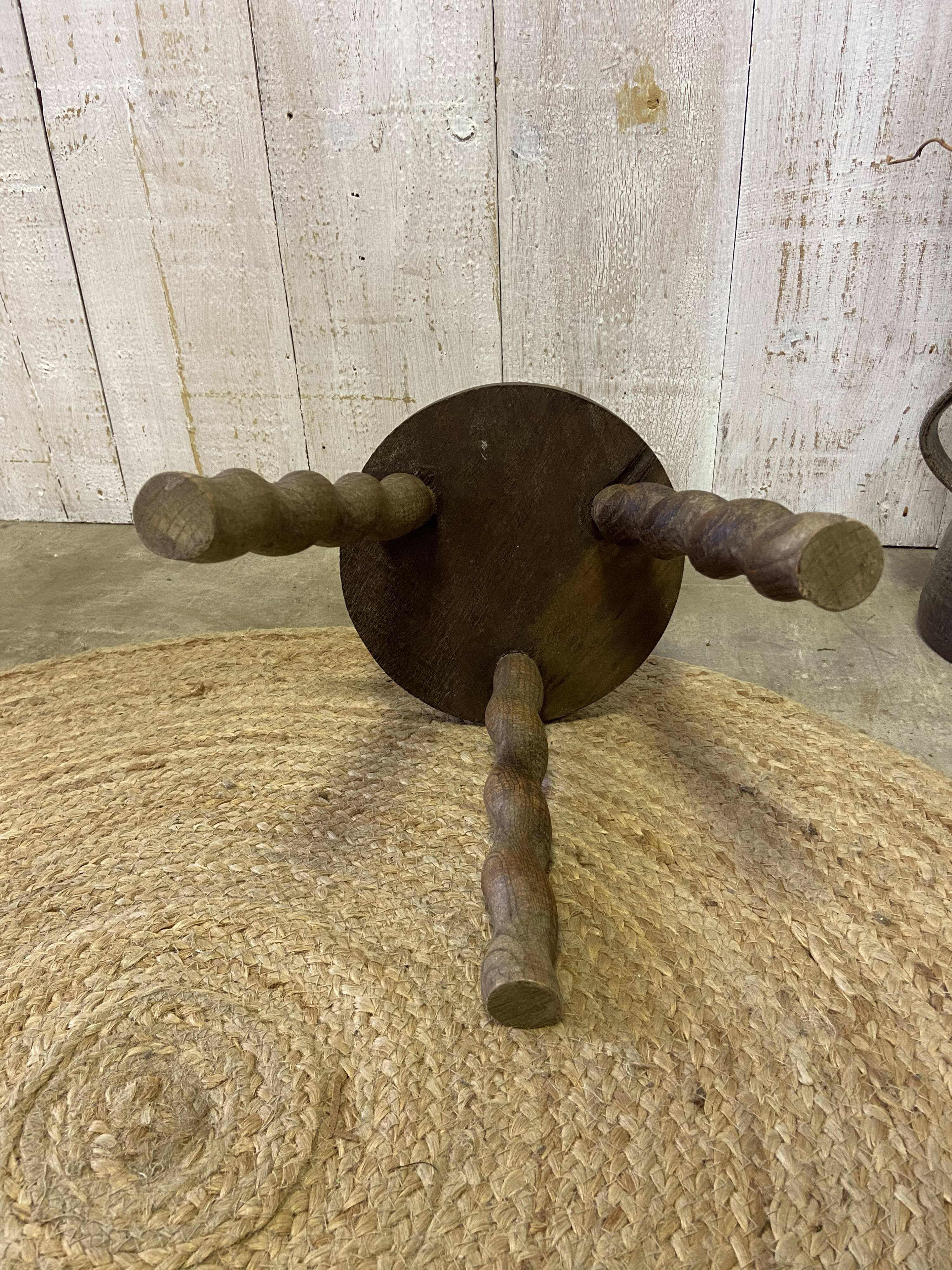 Vintage tripod stool