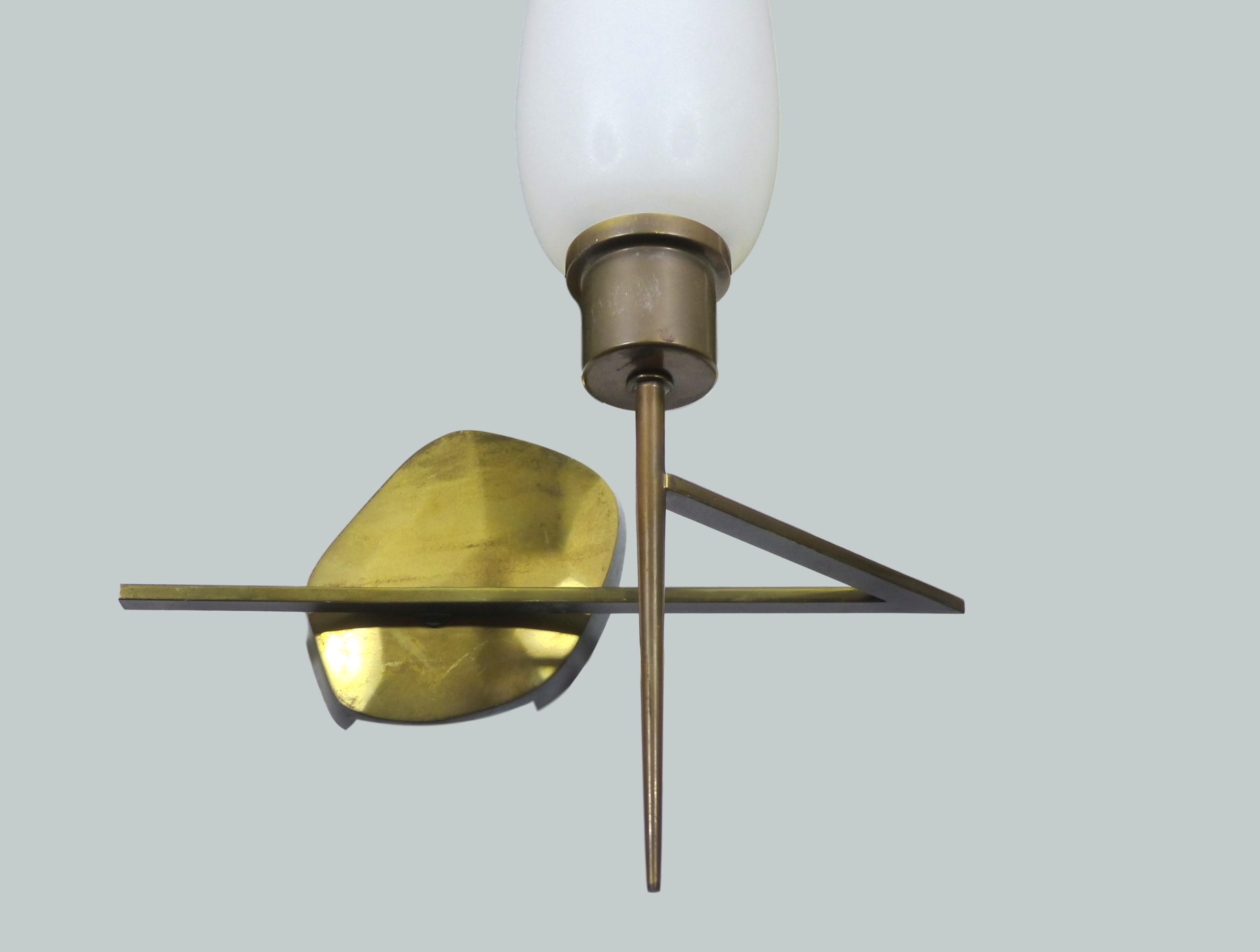 Pair of modernist sconces, 1950