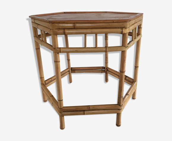 Desserte hexagonale en bambou