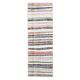 Vintage Turkish Hand-Knotted Wool Cotton White Kilim Runner Rug 78x228