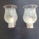 Pair of chrome wall sconces vintage bathroom