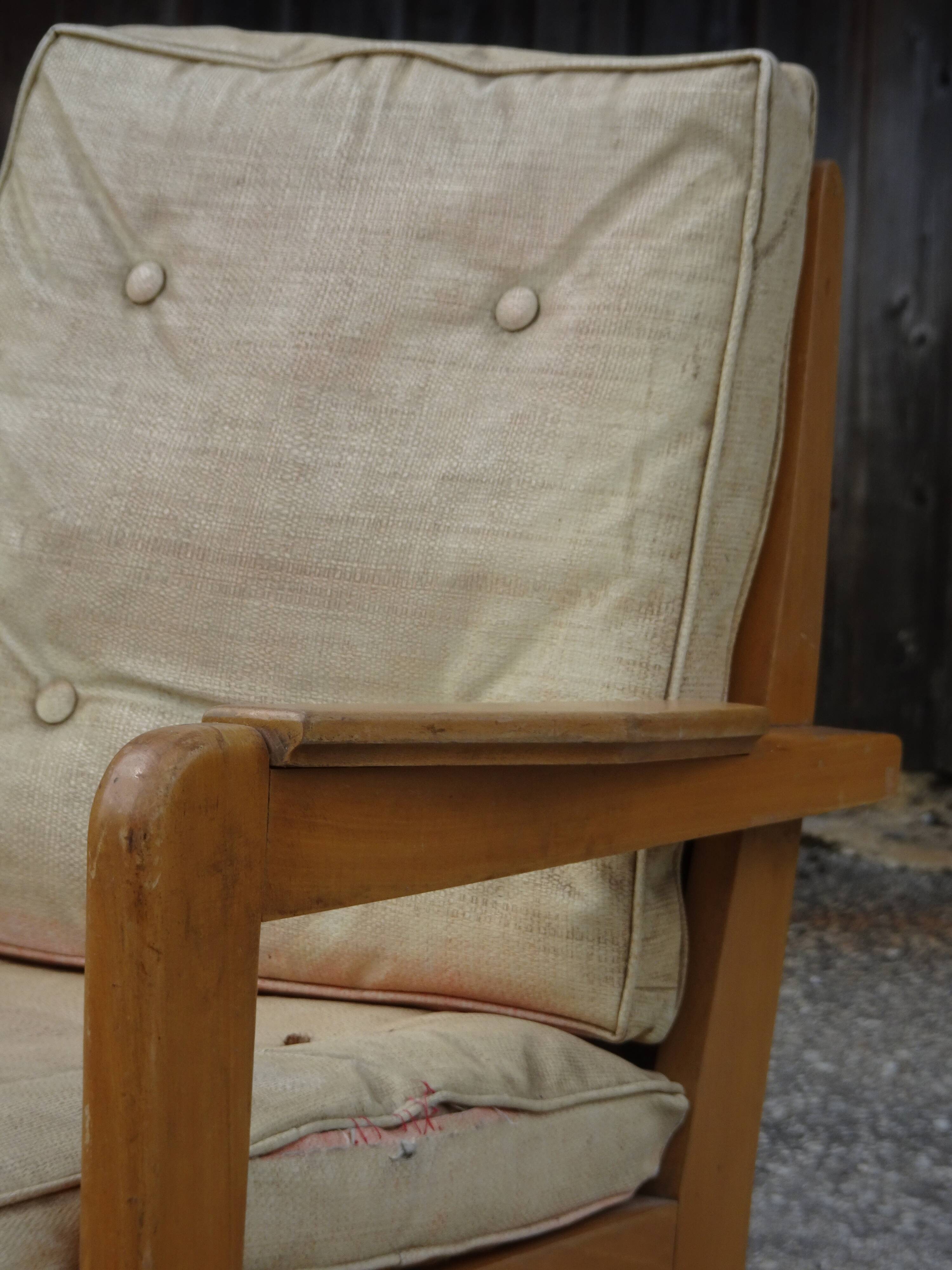 Chair bridge model FS 106 by Pierre Guariche, Airborne edition, circa 1950.