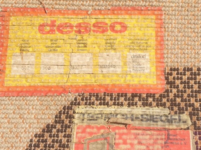 Round carpet Desso 70s. Vintage