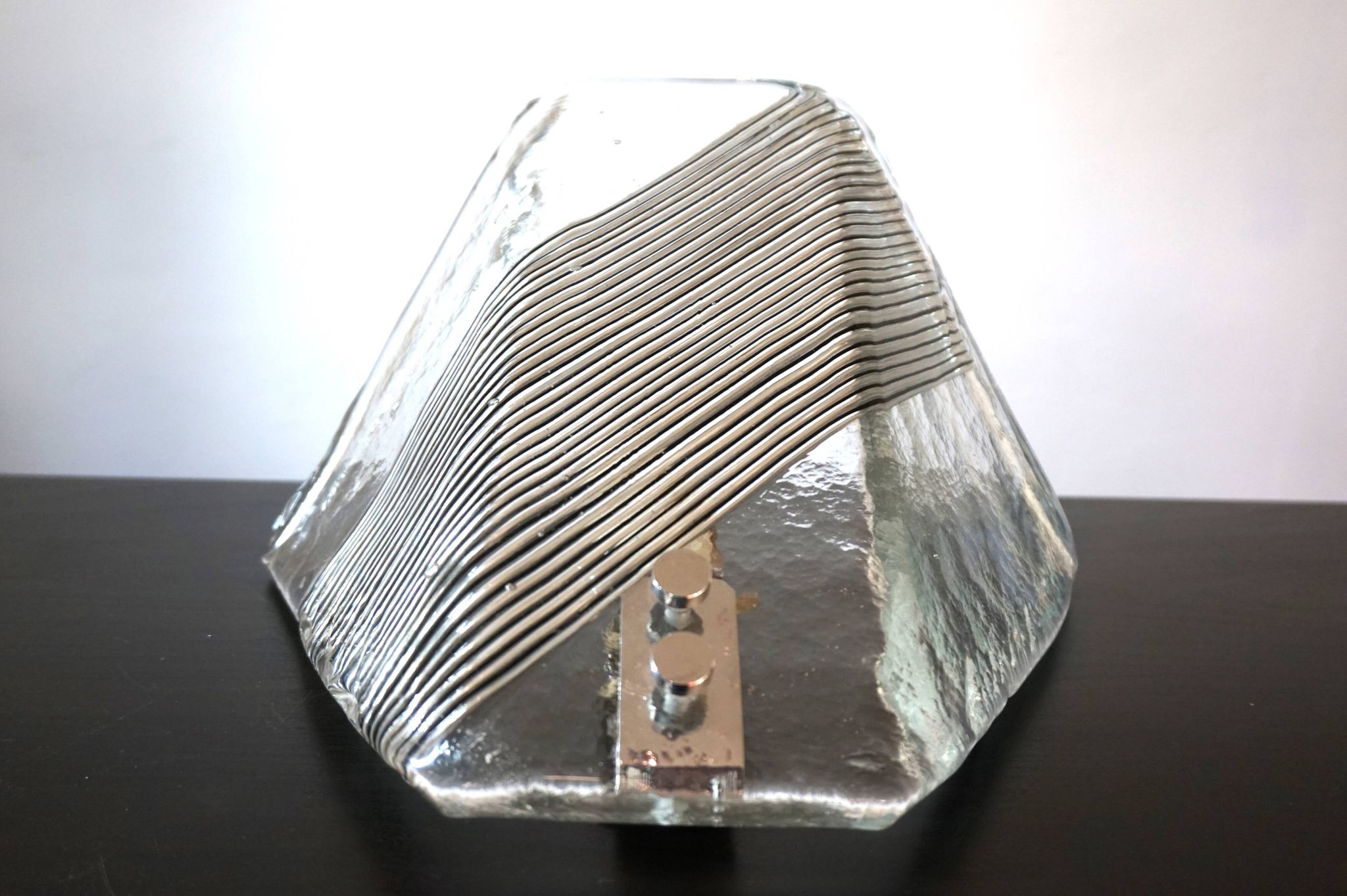 Applique en verre de Murano glacé Vetri, 1970