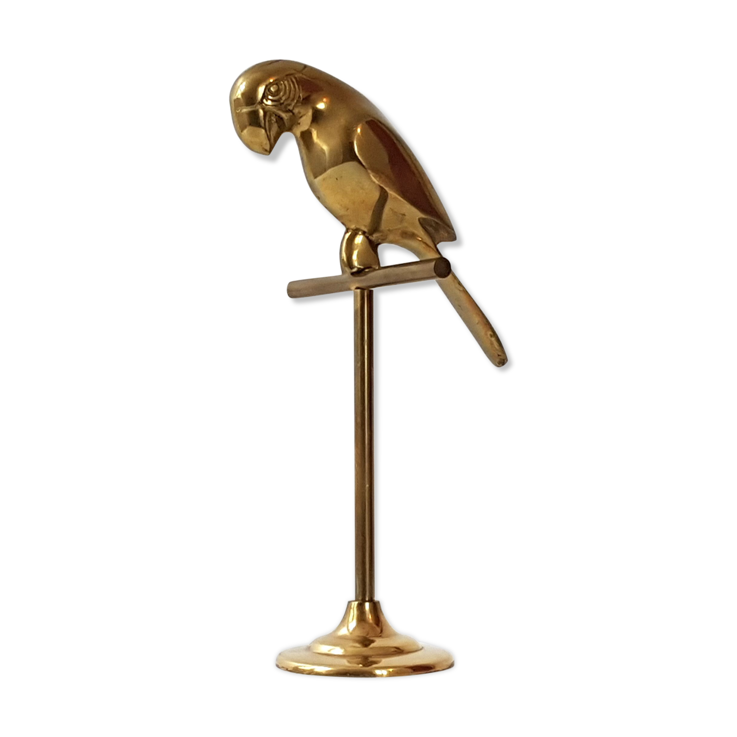 Golden brass parrot 1970