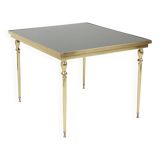 Table basse vintage en laiton et cuivre