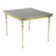 Table basse vintage en laiton et cuivre