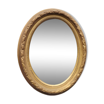 Miroir bois doré 60' vintage