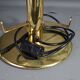 Table lamp blown glass & gold metal Italy vintage 70/80s