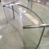 2 glass desks by Radice & Gallotti, 1970