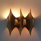 Gothic III wall lamp by Bent Karlby for Lyfa, Denmark 1960's