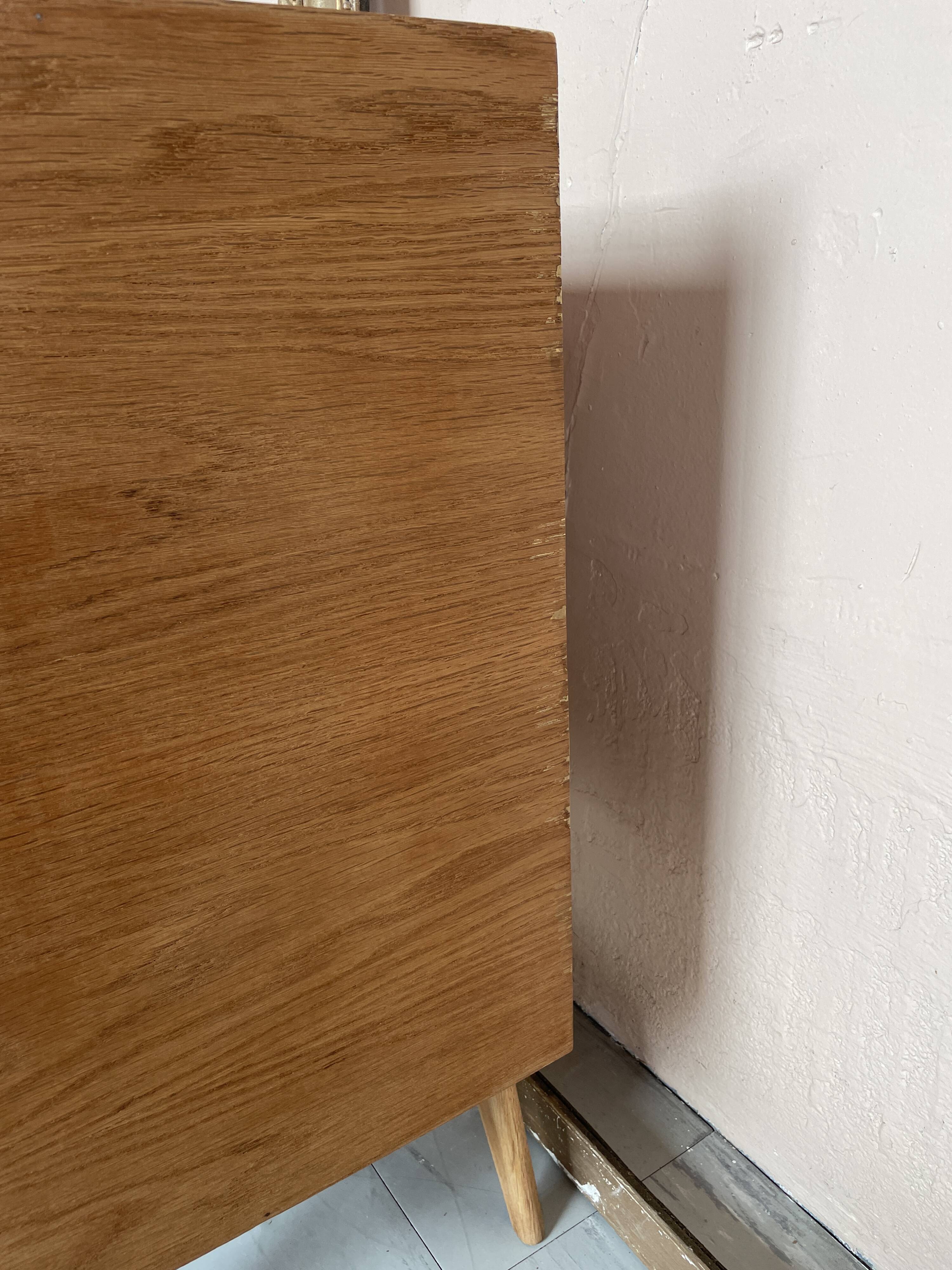 Commode Vintage Bois et Rotin