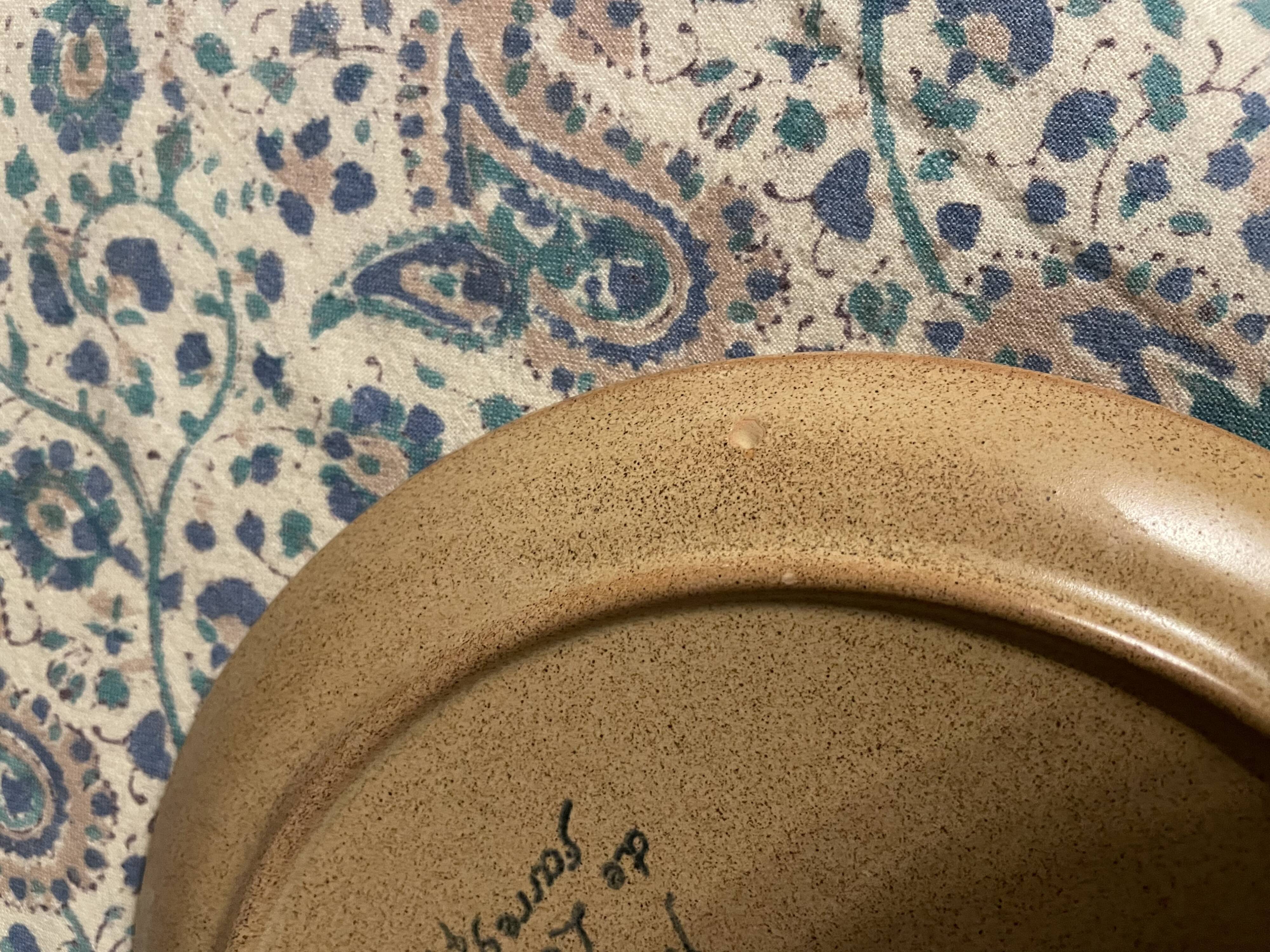 Sarreguemines stoneware dessert plates